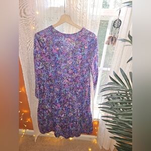 Lilly Pulitzer Purple Floral Swing Dress